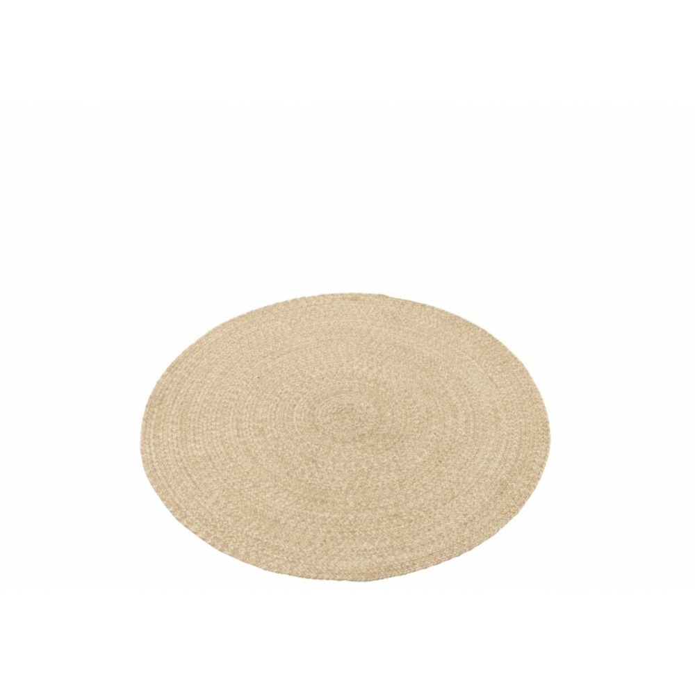 Tapis rond en textile naturel 1118x118x1 cm