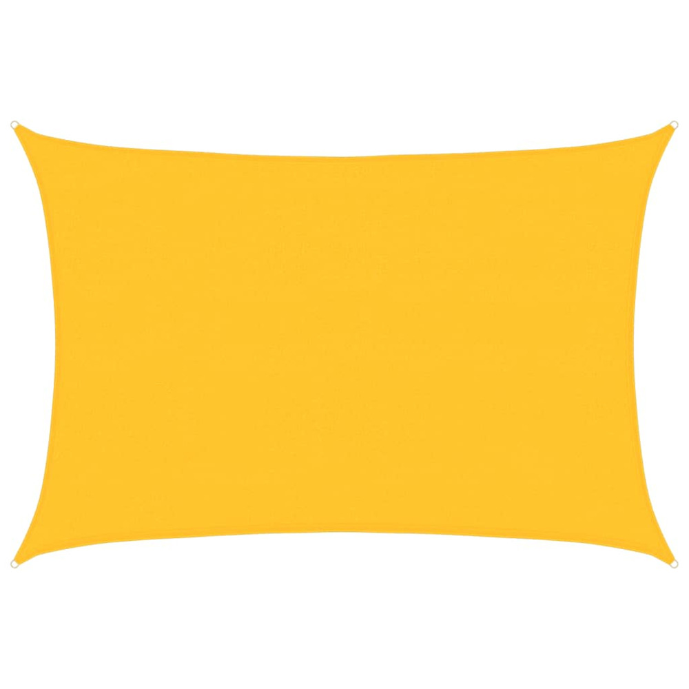 Voile d'ombrage 160 g/m² rectangulaire jaune 4x5 m pehd