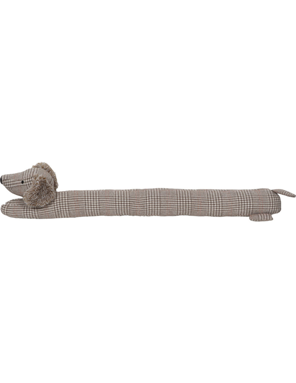 Boudin de porte simple luance teckel beige marron 80cm - luance