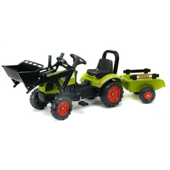 Tractopelle claas avec remorque - - des 2 ans - 100% fabriqué en france - 40% plastique recyclé