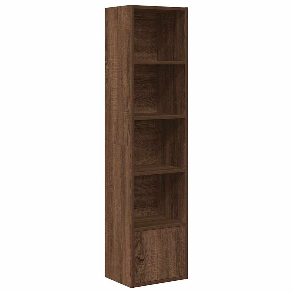 Bibliothèque chêne marron 31x24x127 cm bois d'ingénierie
