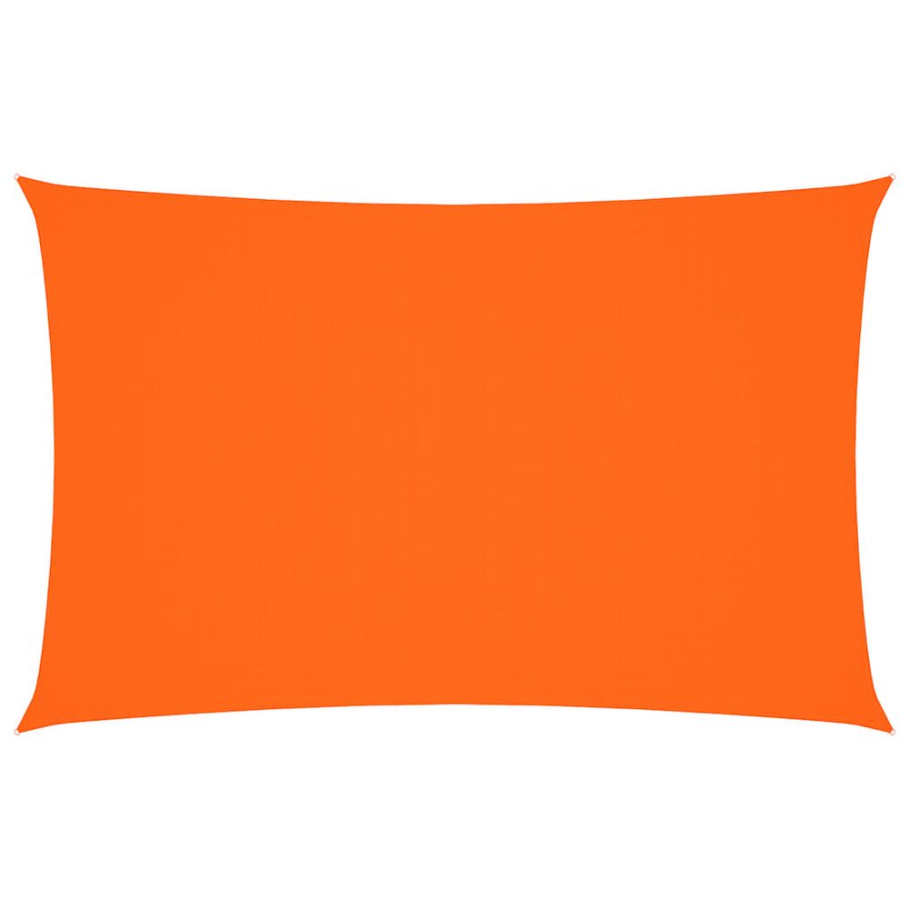 Voile de parasol tissu oxford rectangulaire 5x8 m orange