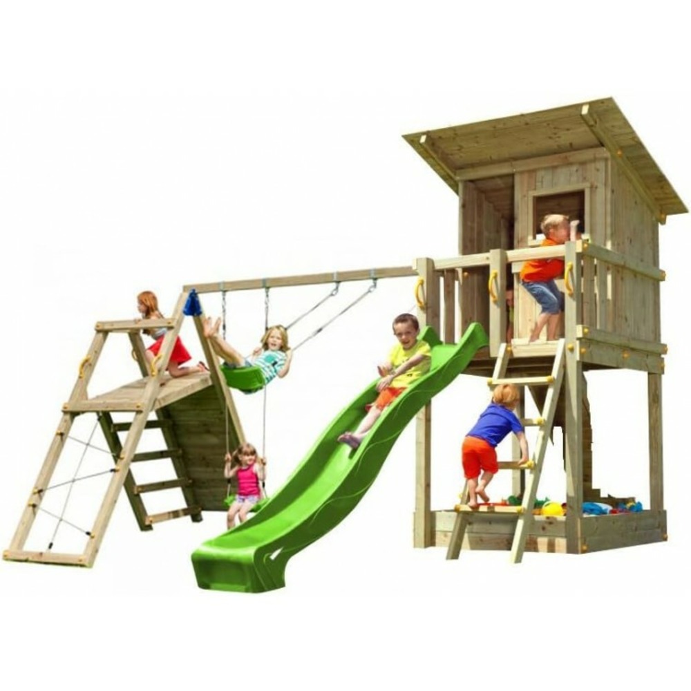 Aire de jeux masgames beach hut l avec challenger