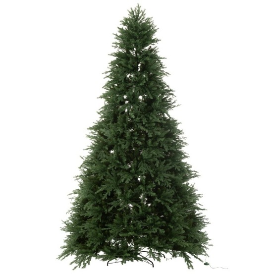 Sapin de noël artificiel avec 4000 led en métal vert h.325 cm h325
