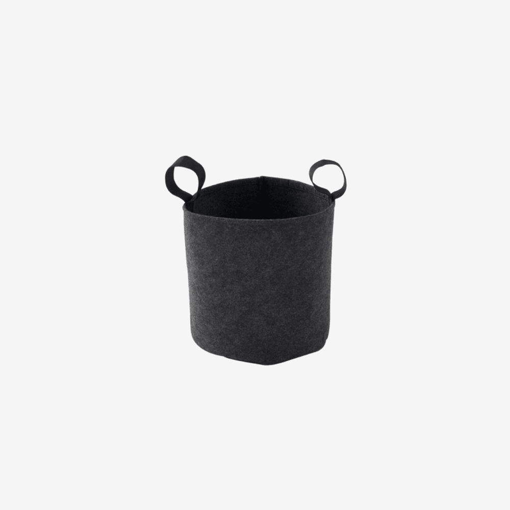 Sac feutre geotextil 15cm gris anthracite