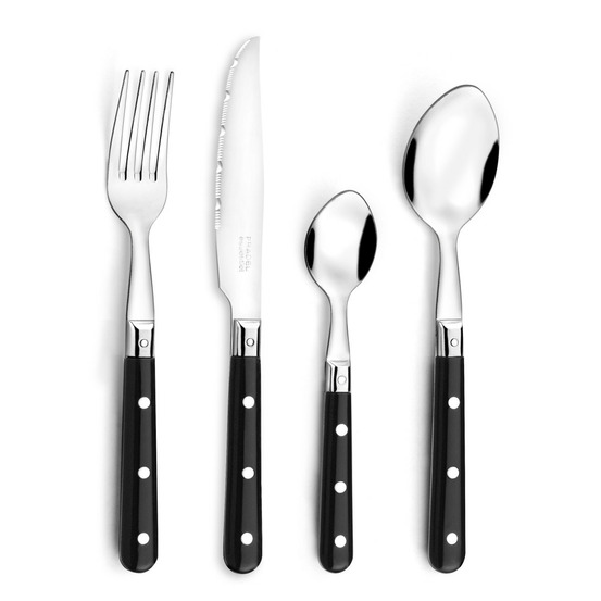 Bistro-club noir - pot 24 couverts de table