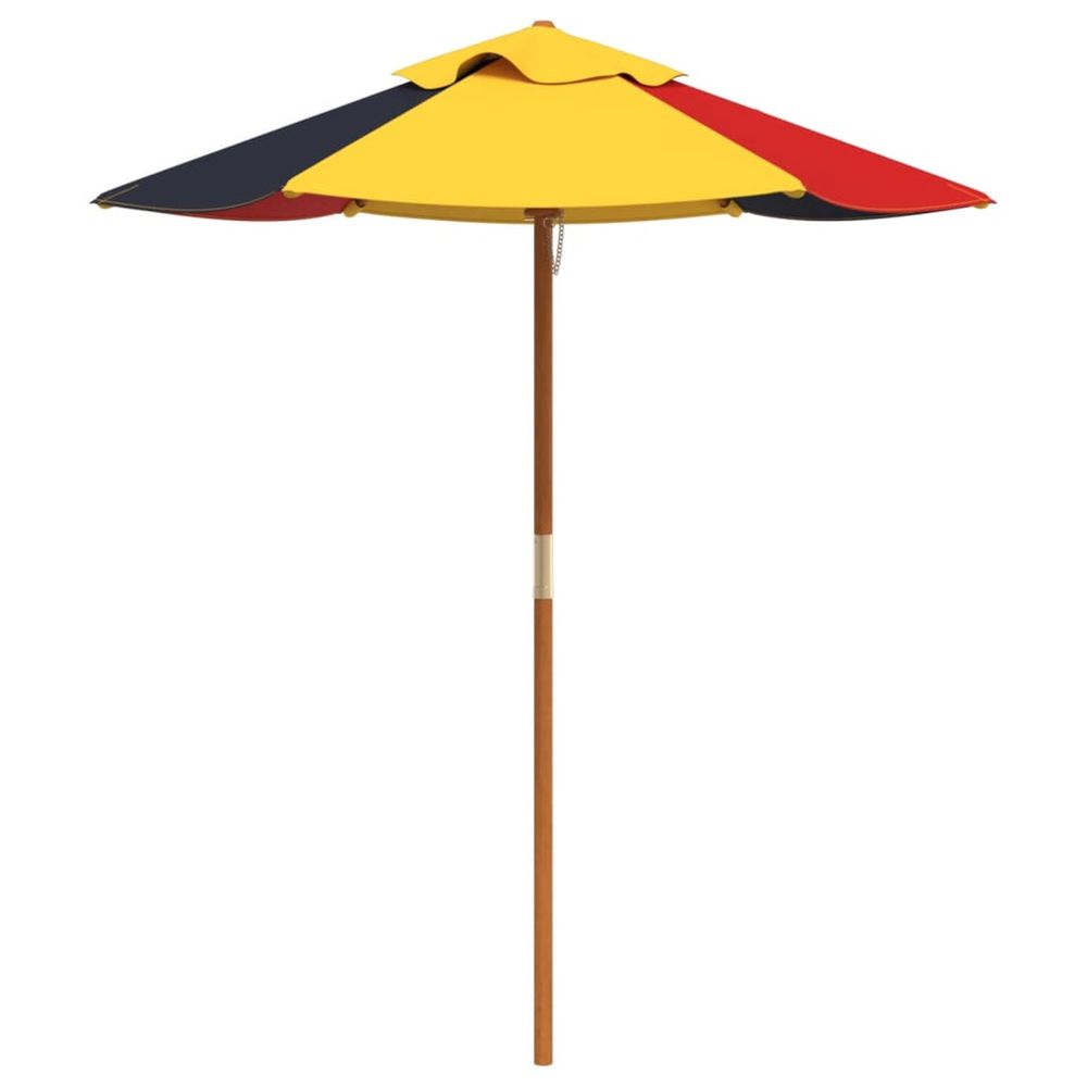 Parasol de jardin pour enfants avec poteau en bois ø120x140 cm