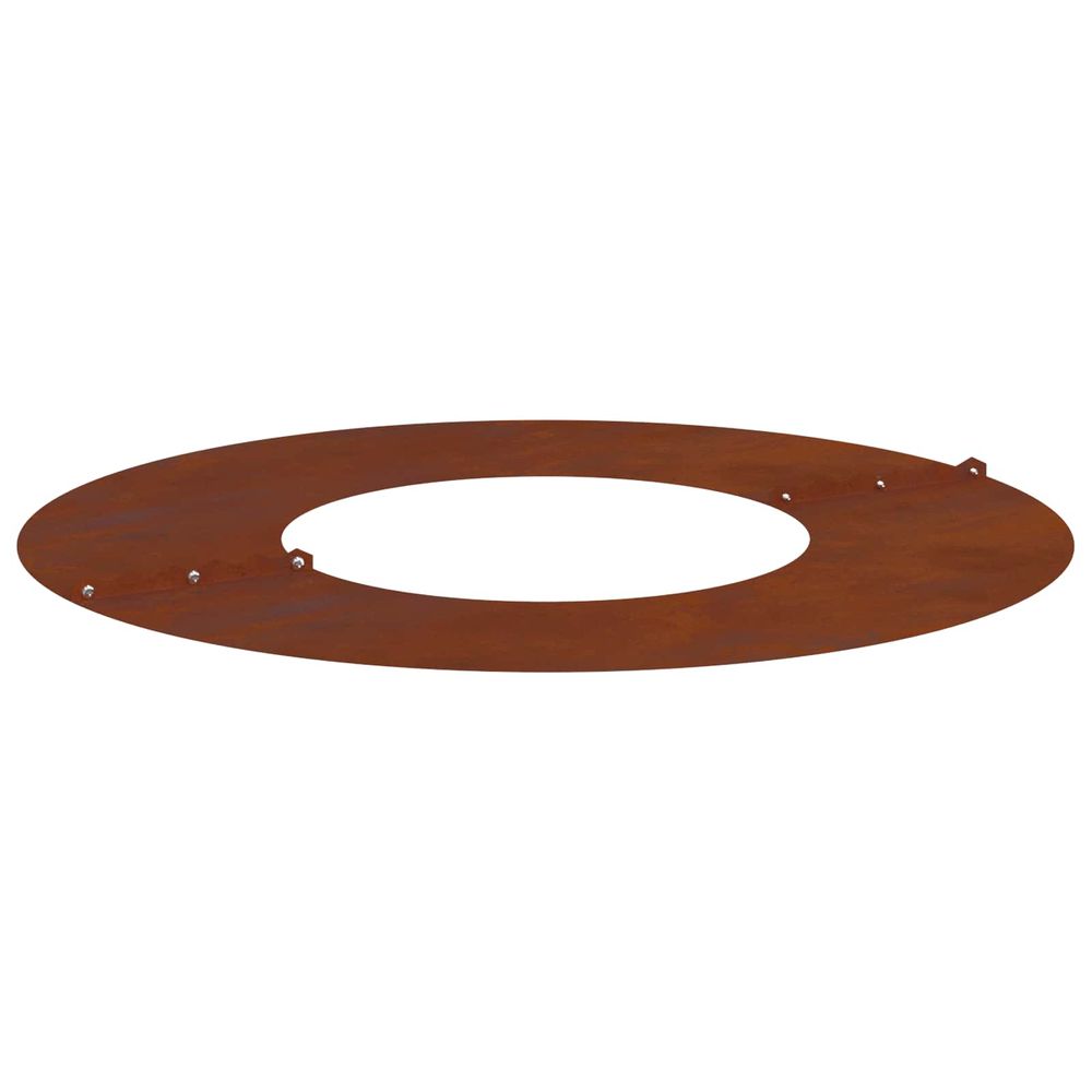 Entourage d'arbre acier patiné pour jardin protection racines 60 x 60 cm marron