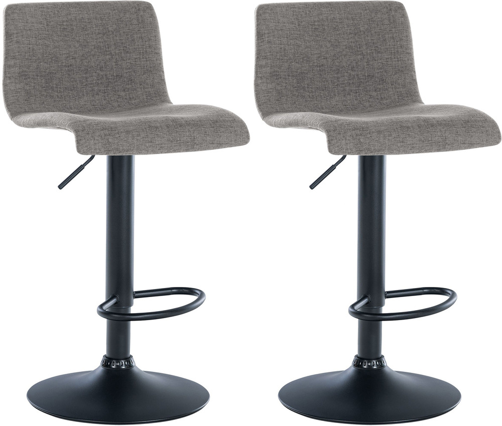 Lot de 2 tabourets de bar en tissu branford
