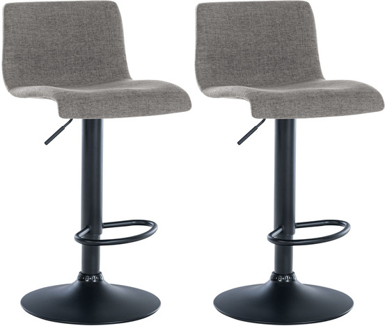 Lot de 2 tabourets de bar en tissu branford