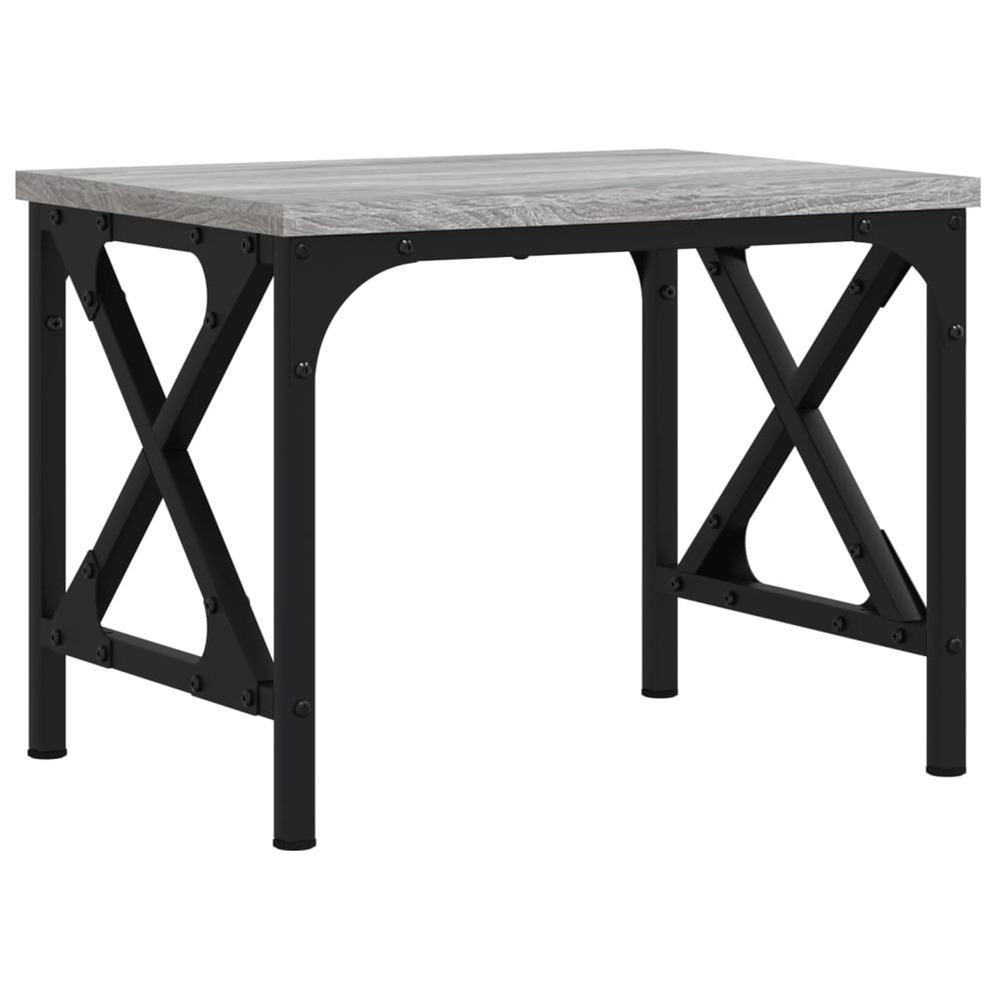 Support d'imprimante sonoma gris 40x30x31 cm bois d'ingénierie