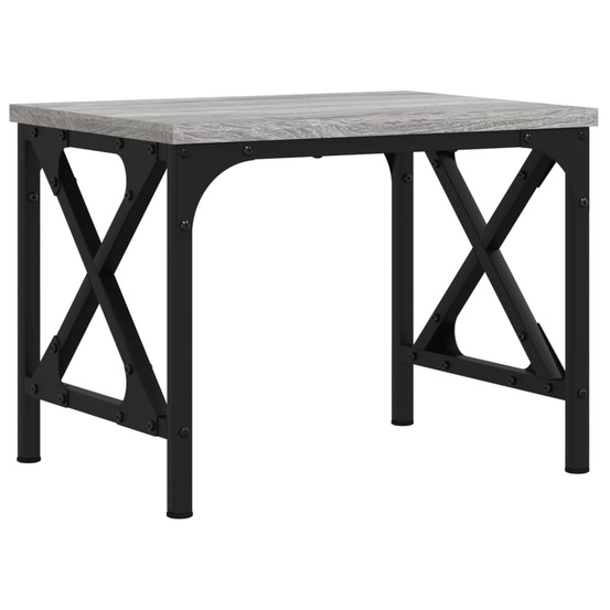 Support d'imprimante sonoma gris 40x30x31 cm bois d'ingénierie