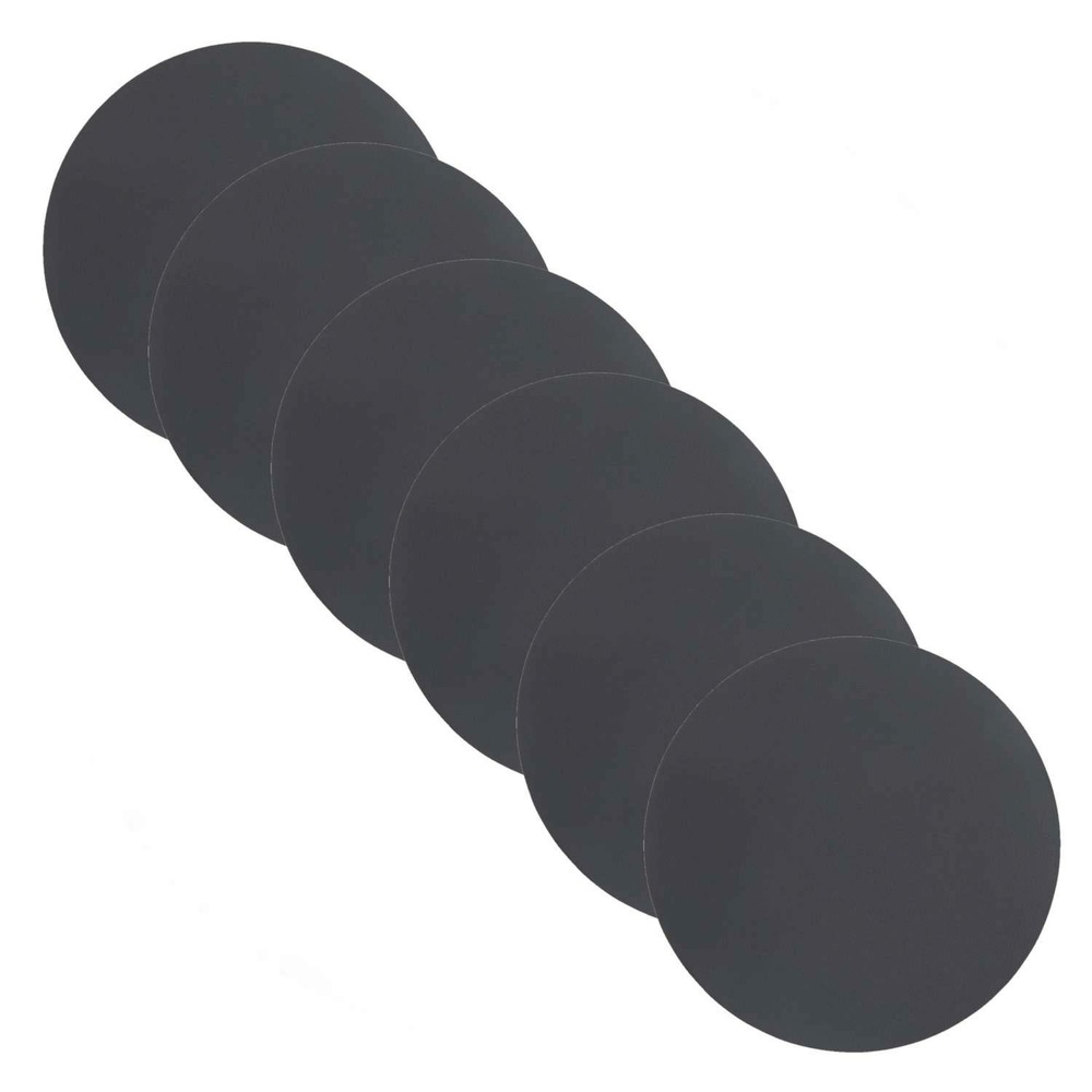 Lot de 6 sets de table rond okaloo - diam 38 cm - gris