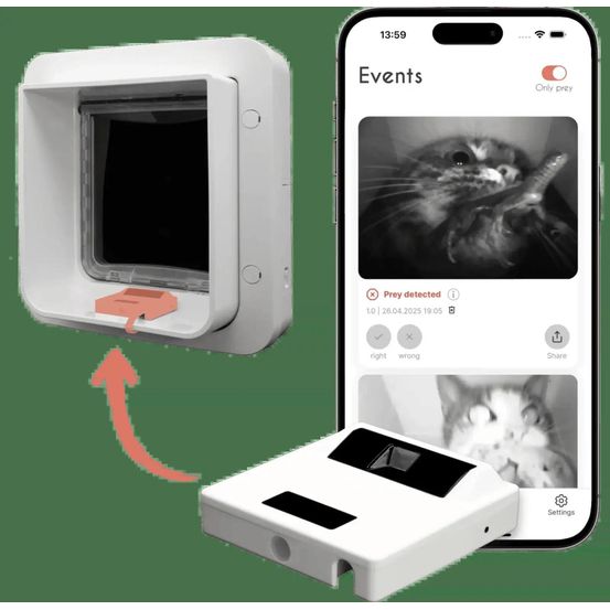 ZeroMOUSE 2.0: Capteur anti-proies pour chatière à puce électronique