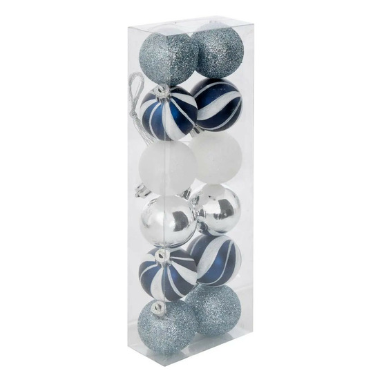 Lot de 12 boules de noël