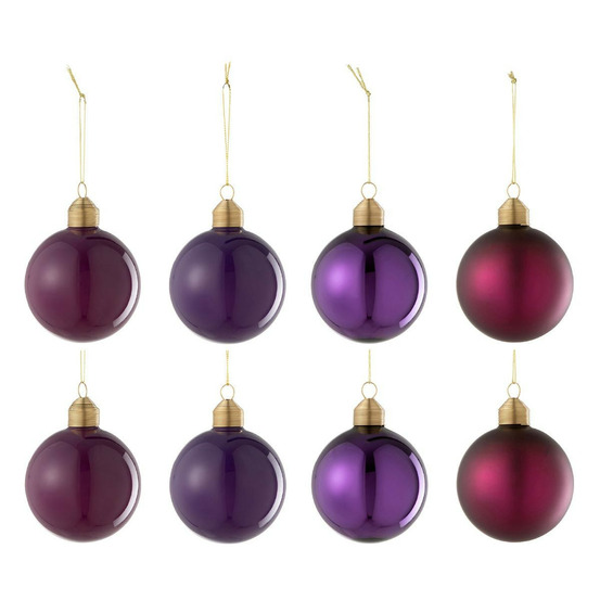 Lot de 8 boules de noël