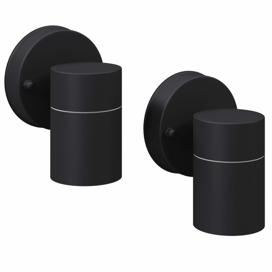 Applique murale led d'extérieur 2 pcs acier