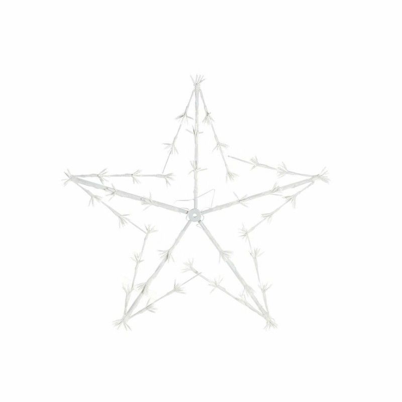 Décorations de noël blanc métal étoile 85x10x85cm
