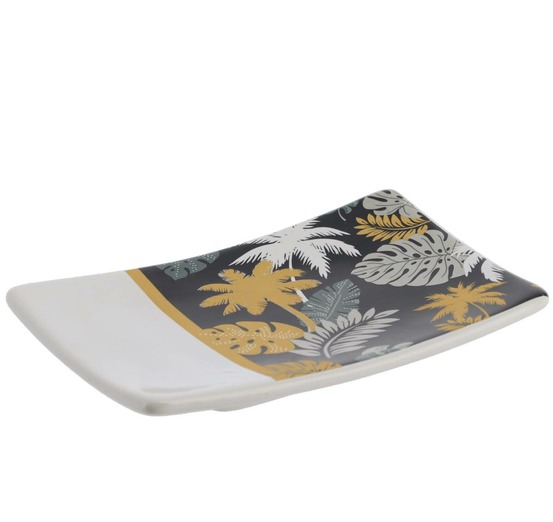 Porte savon dolomite imprime - gold jungle