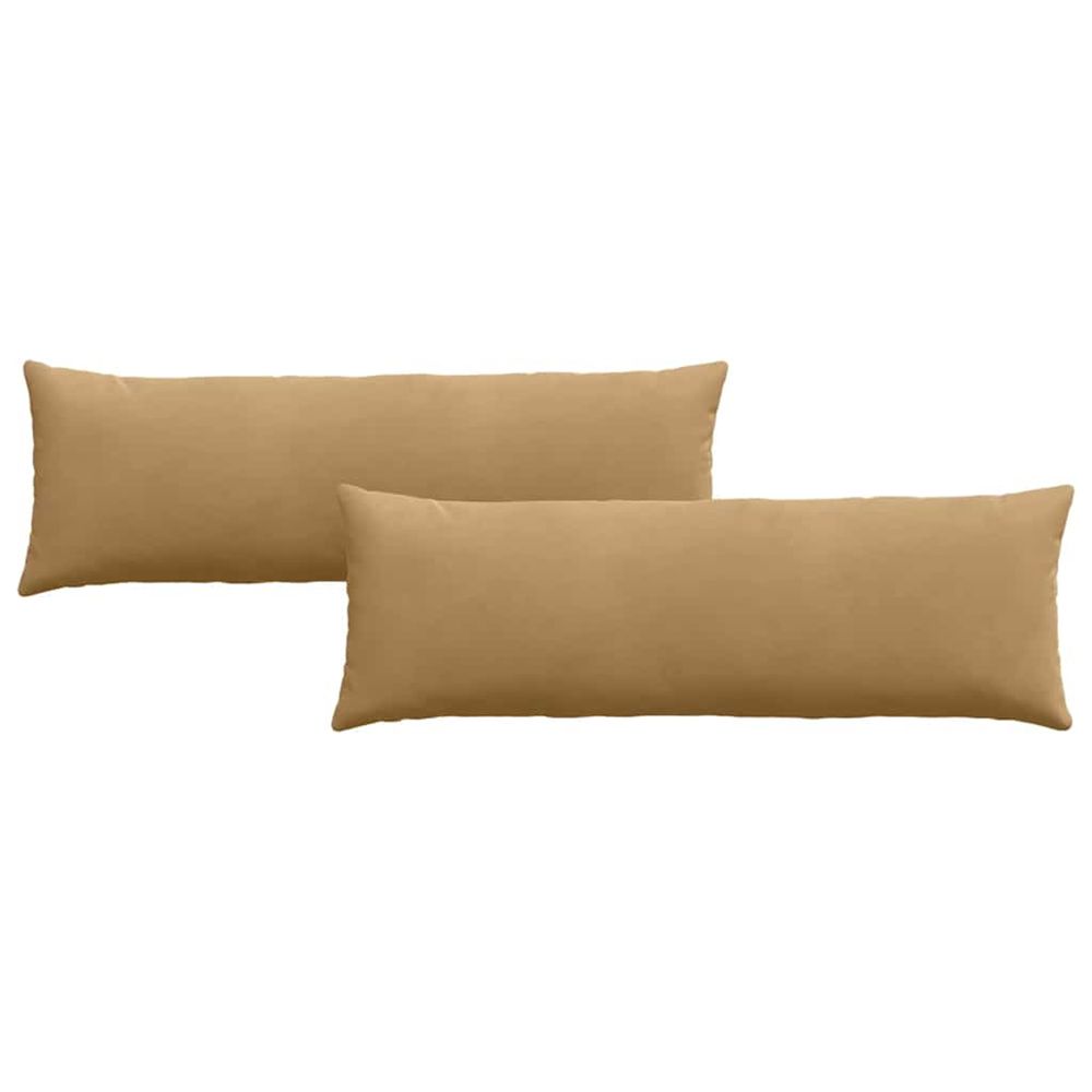 Coussins de canapé 2 pcs marron 120 x 40 cm