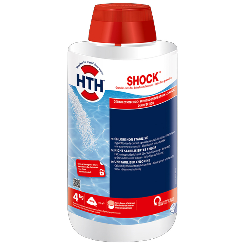Hypochorite de calcium granulés 4kg - shock 4kg