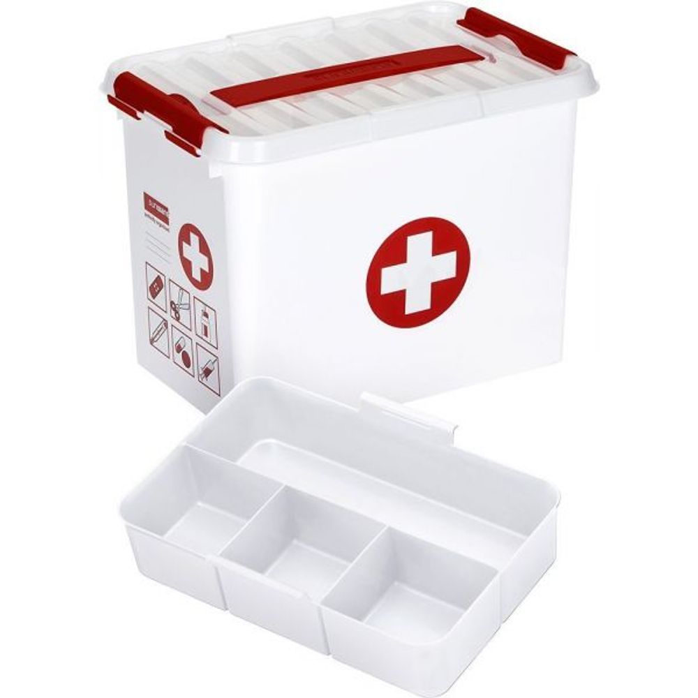 Boite à compartiments 1er secours q-line 9 litres
