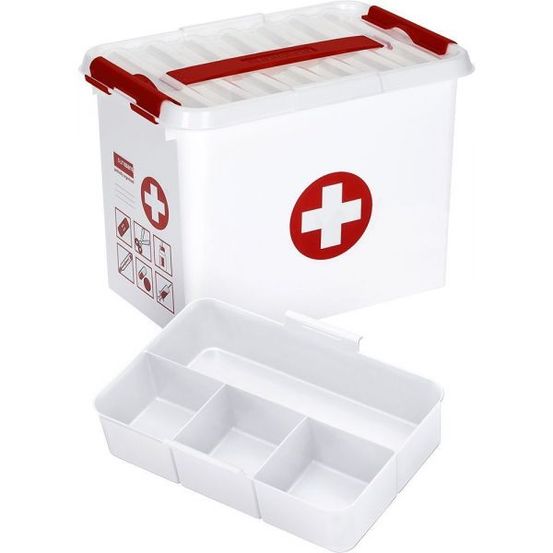 Boite à compartiments 1er secours q-line 9 litres