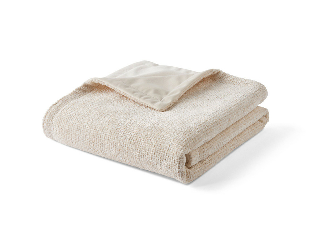 Paolo - plaid - 100x140 cm - en velours texturé et velours