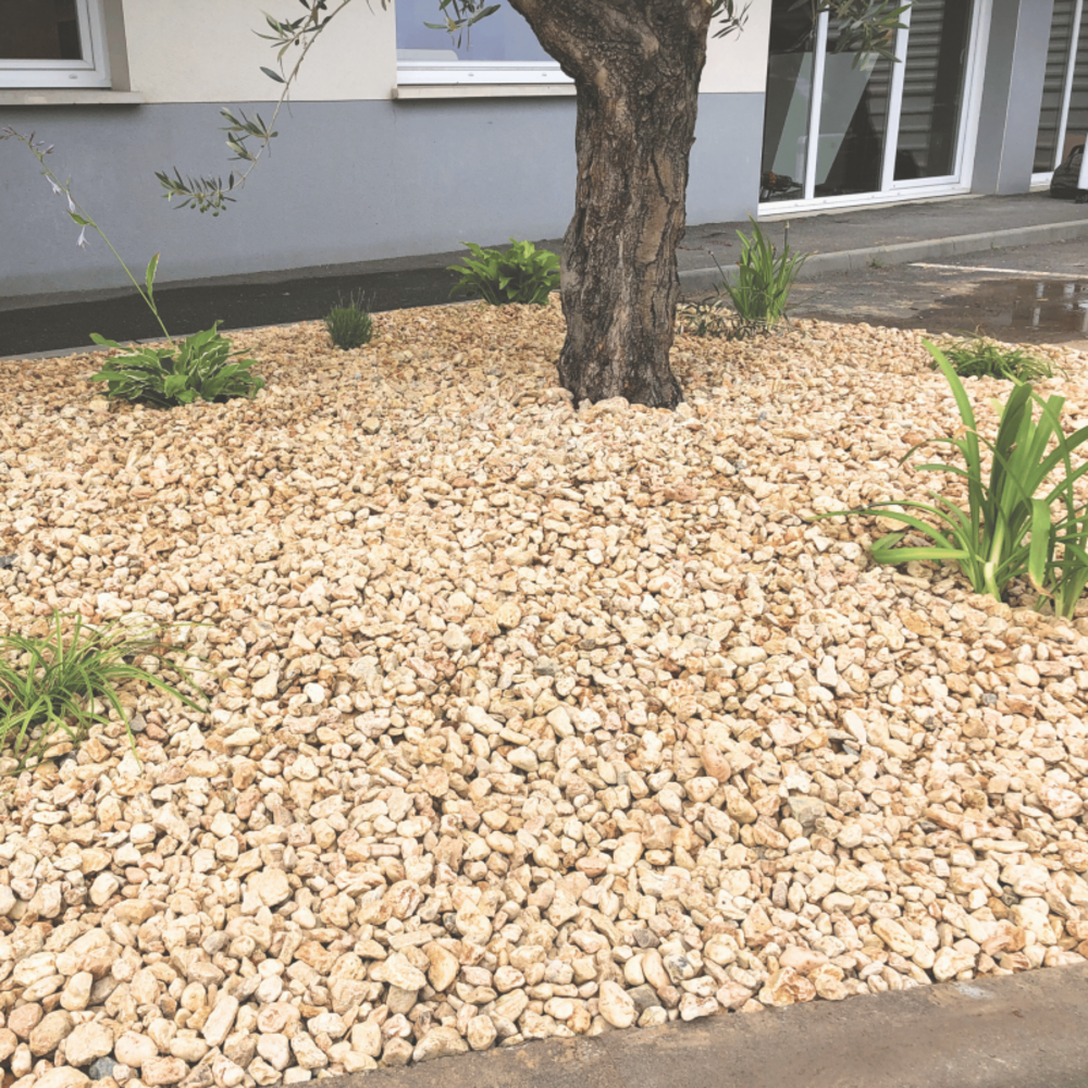 Gravier roulé silex orangé 15/30 mm- big bag 1t (16 m²) - orange