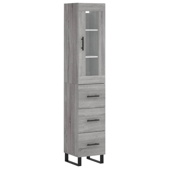 Buffet bahut commode armoire meuble de rangement organisateur cuisine salle de séjour salon haut sonoma 34,5 x 34 x 180 cm bo