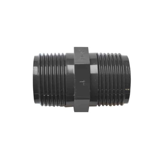 Raccord pvc 1/2 pouce, double mamelon pvc-u ag x ag