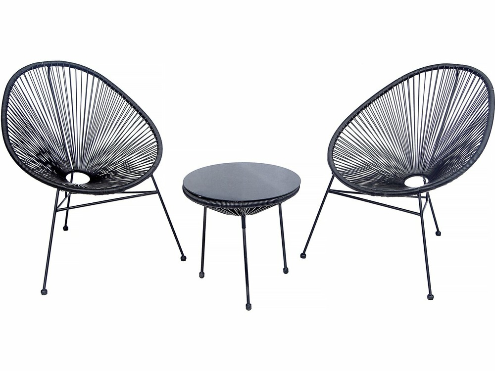 Salon de jardin acapulco en métal 