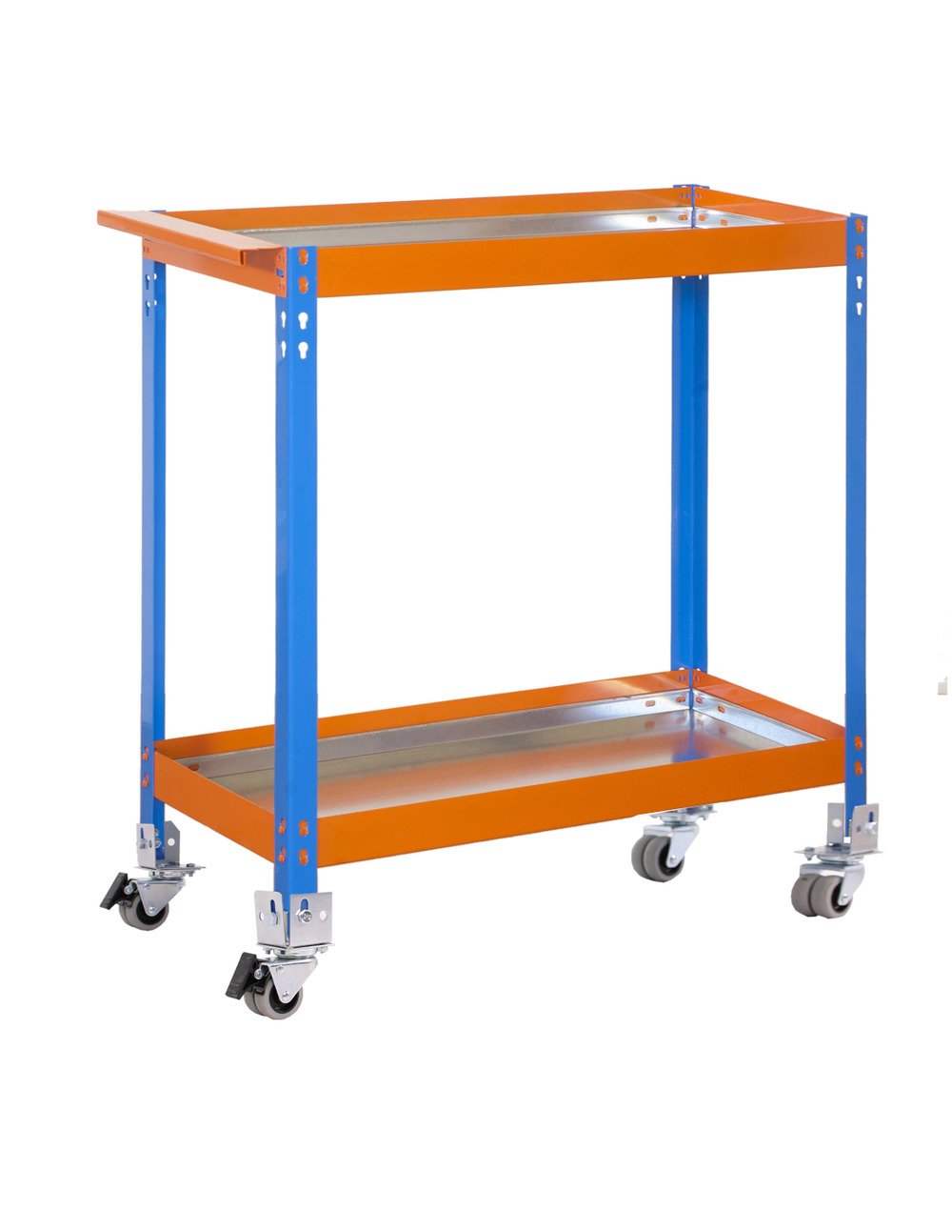 Etabli simonwork wagon 2/400 metalic bleu/orang/gal bleu/orange/galva 1030x900x400 - simonrack