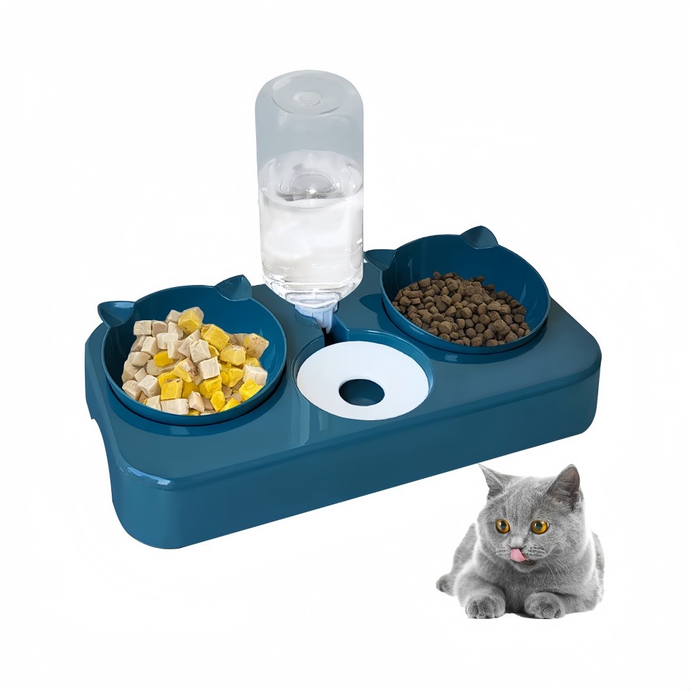 Distributeur automatique de nourriture et d'eau pour chat