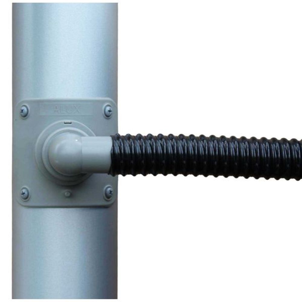 Collecteur d'eau gris pour gouttière circulaire pour descente circulaire 80 mm