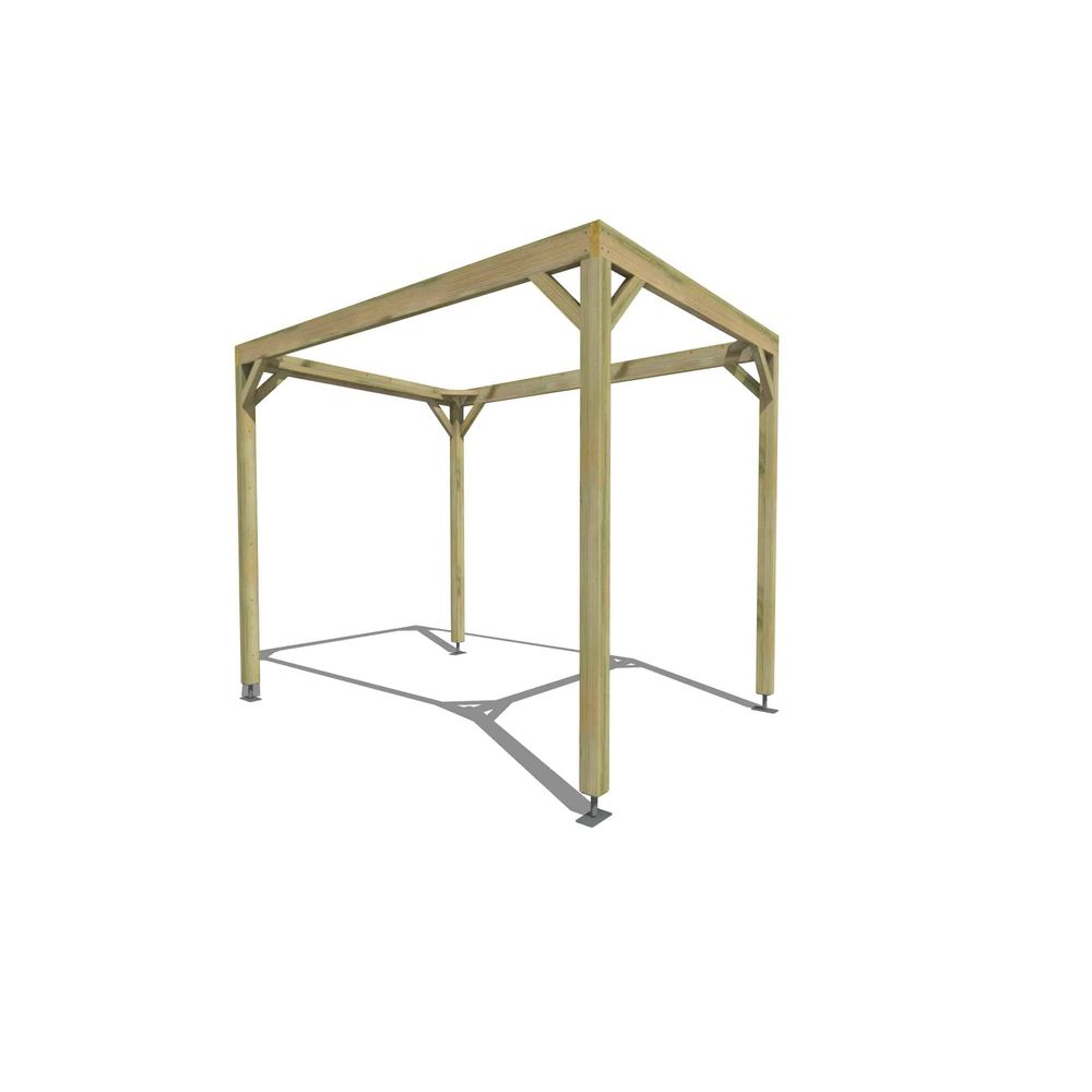 Pergola bois • 2m x 3m • indépendante • cadre simple • livraison comprise