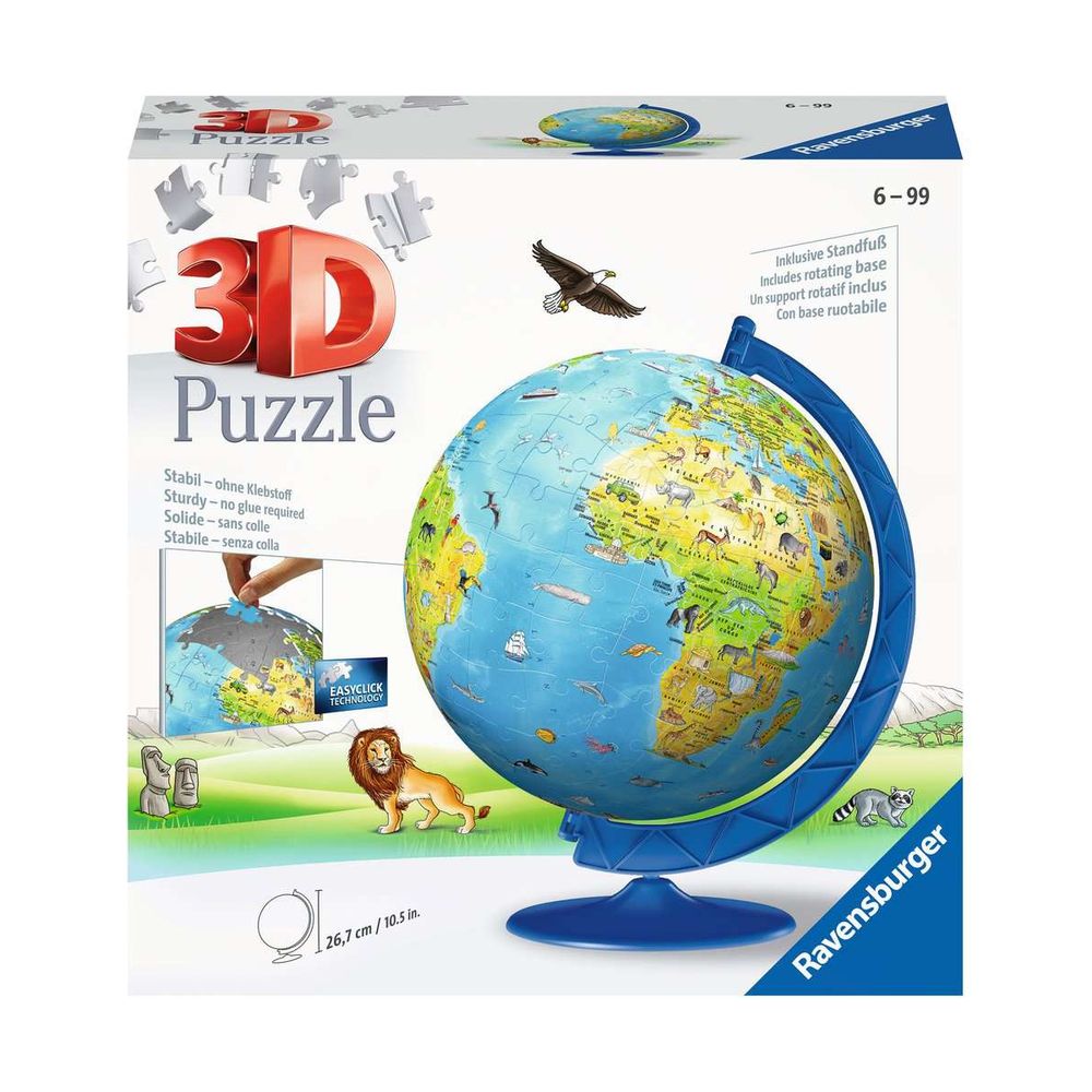 Puzzle 3d globe terrestre 180 pieces