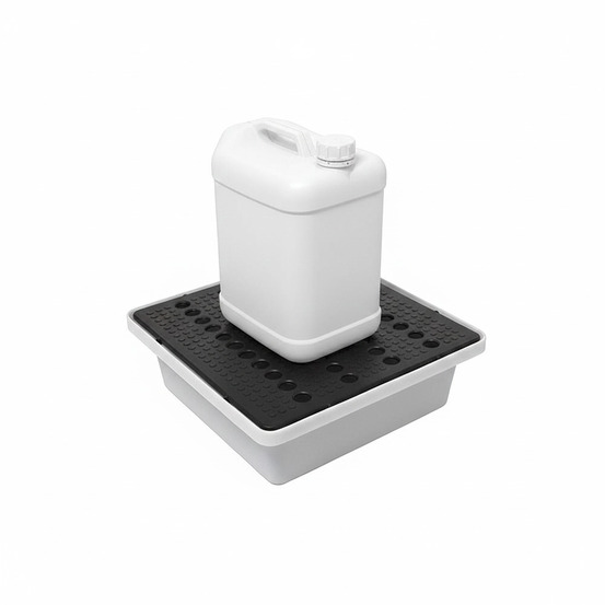 Bac de rétention 30l empilable avec caillebotis