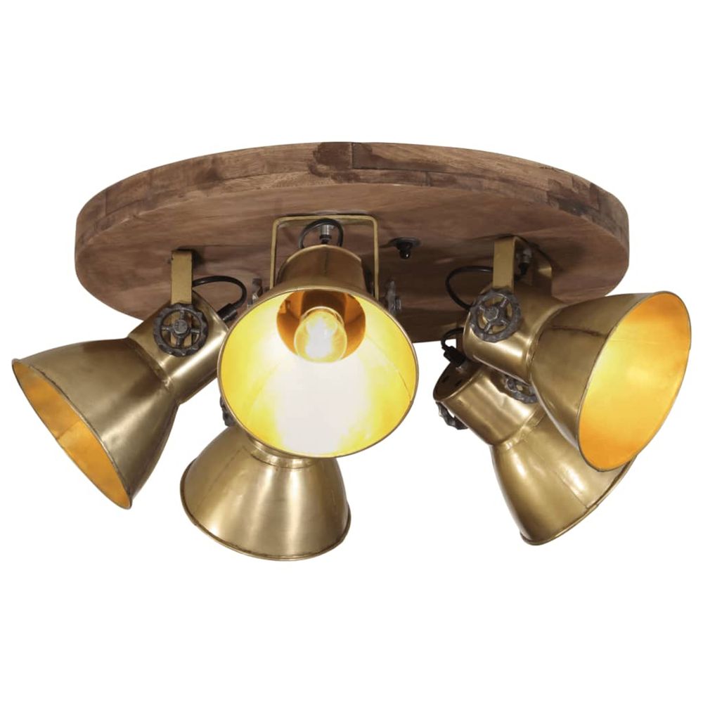 Plafonnier 25 w laiton antique 50x50x25 cm e27