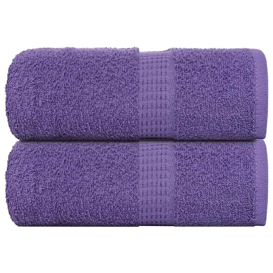 Serviettes d'invité 2 pcs frogn violet 30x50 cm 100% coton