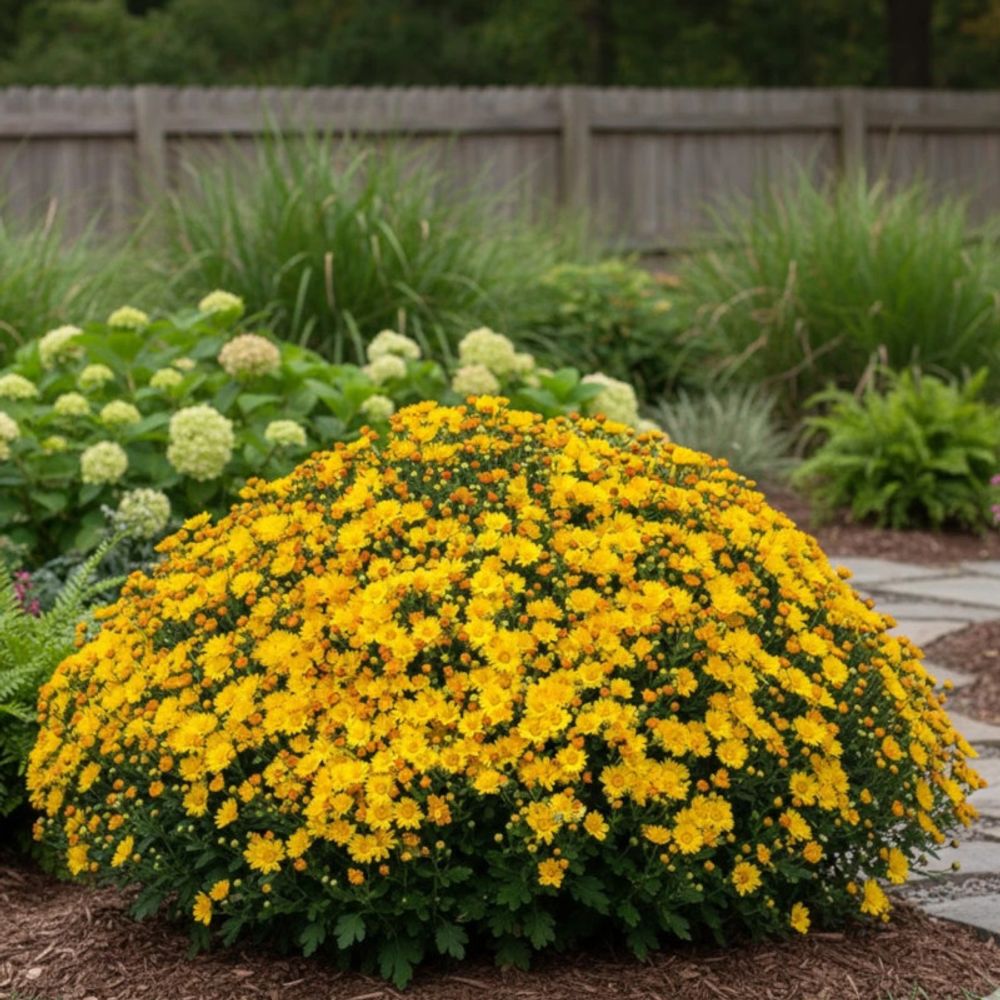Chrysanthème du pacifique bengo gold lot de 3 godets