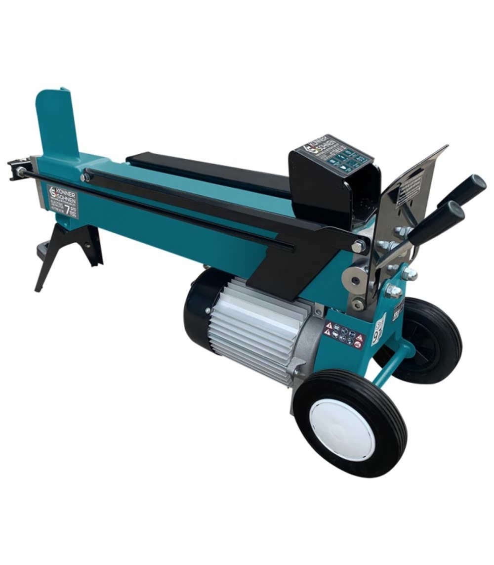 Fendeuse à bois électrique verticale 2000w, hauteur 520mm - könner söhnen ks 7the 52/30