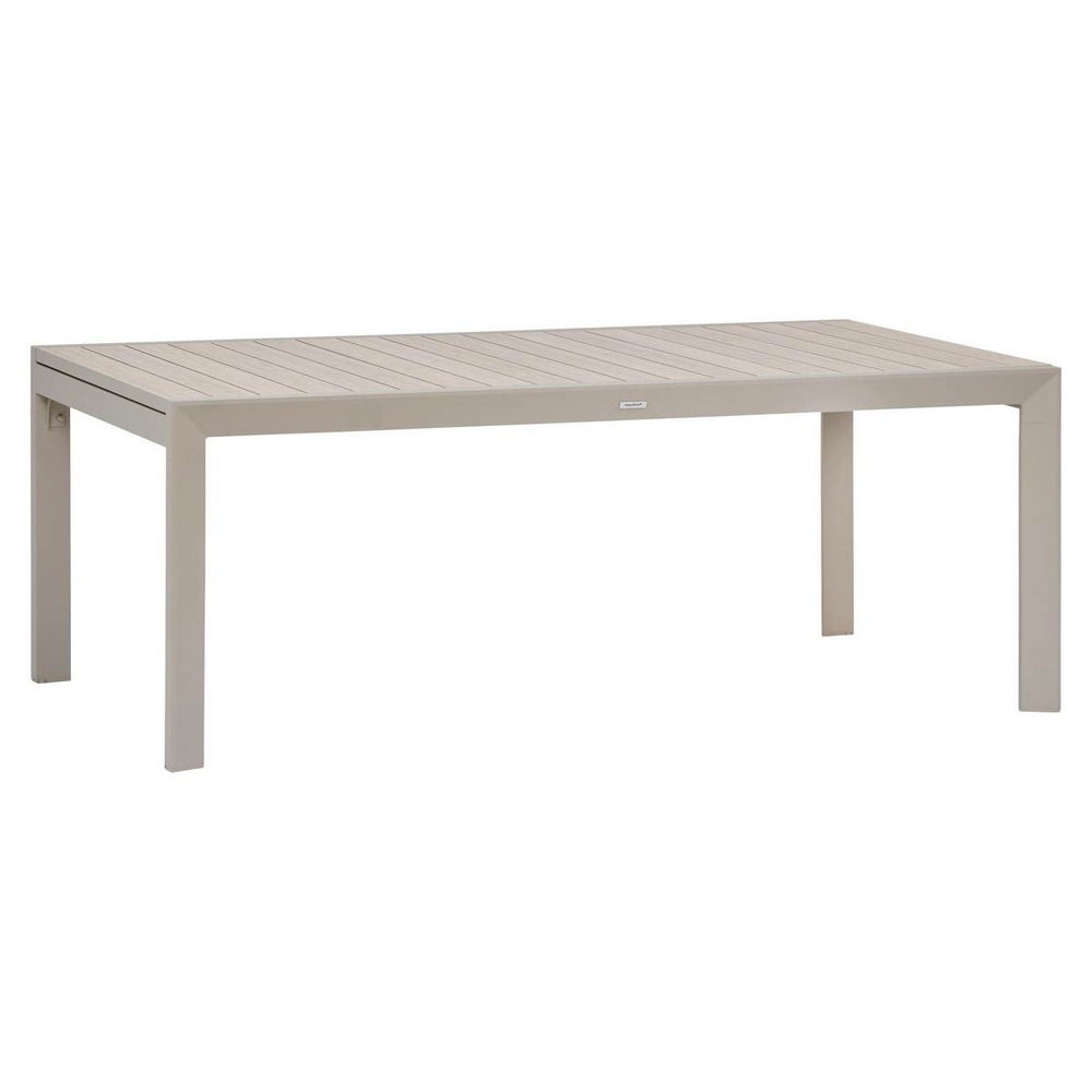 Table de jardin 12 places evasion extensible beige lin