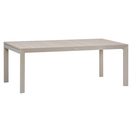 Table de jardin 12 places evasion extensible beige lin