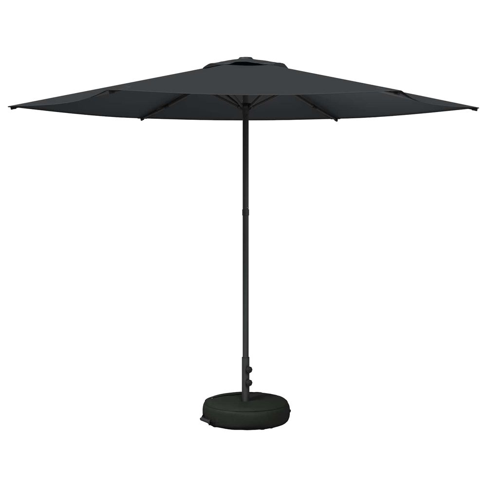Parasol de jardin avec base 300 x 300 cm polyester