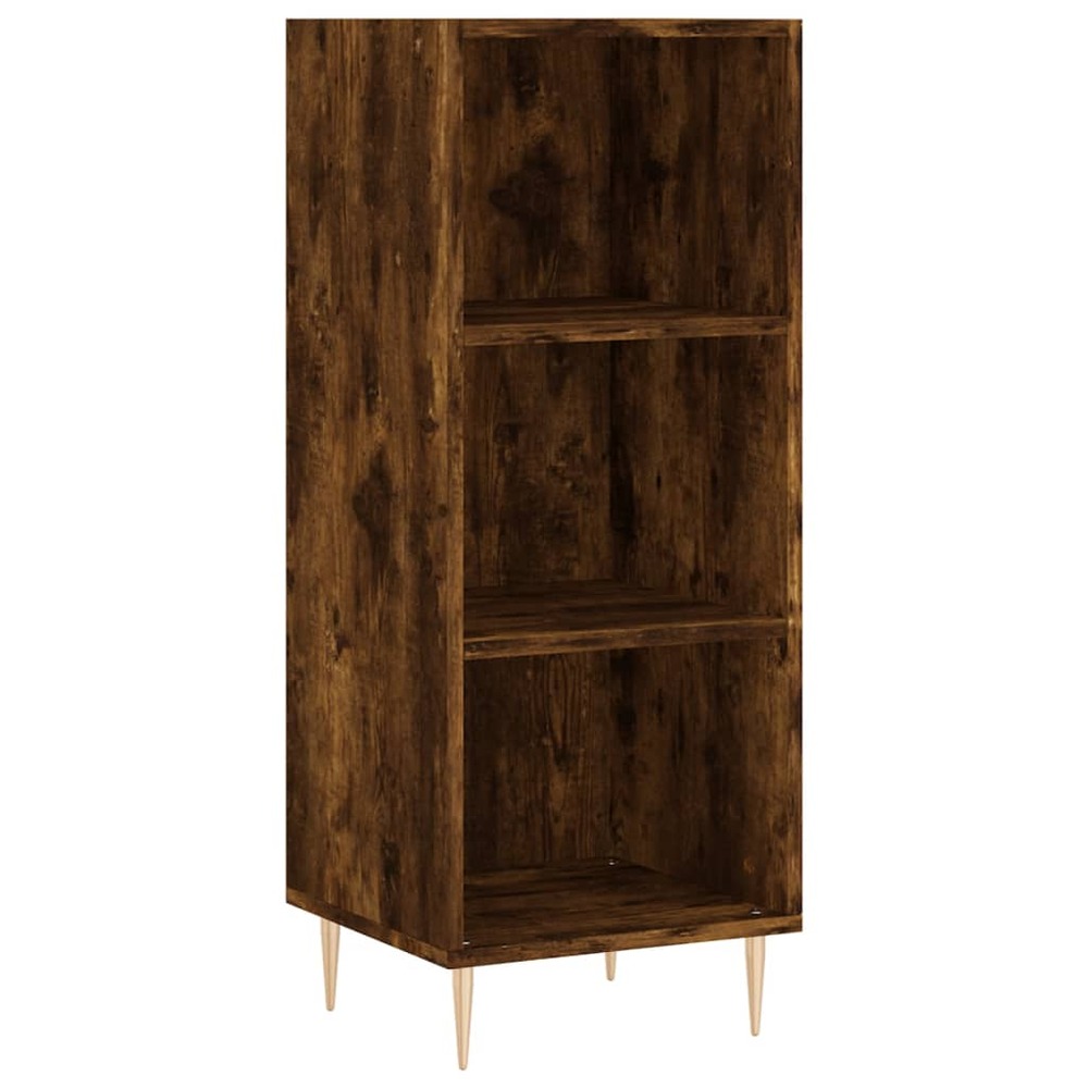 Buffet bahut commode armoire meuble de rangement organisateur cuisine salle de séjour salon 34,5 x 32,5 x 90 cm bois d'ingéni