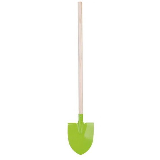 Outil de jardin pour enfant manche en bois pelle ronde