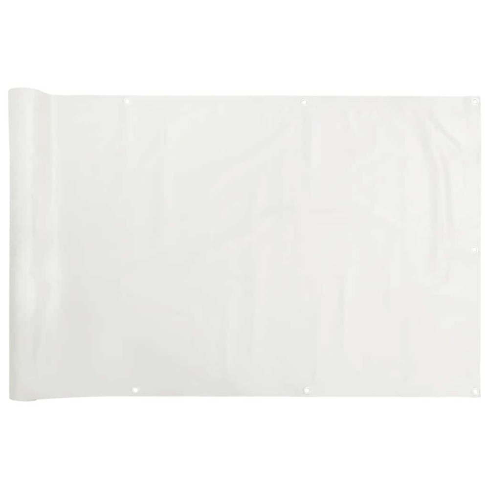 Écran d'intimité de balcon blanc 1000x120 cm pvc