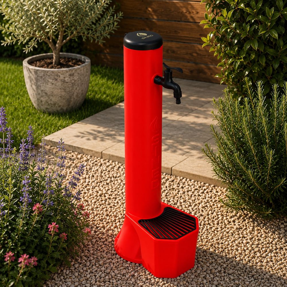 Kit de fontaine rouge avec seau sinueux kit de fontaine rouge triton fabrique en polyethylene hd