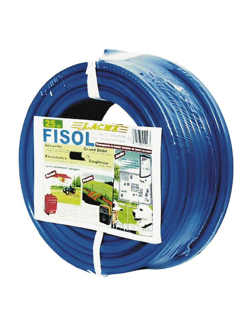 Fil fisol 25m, sécurité, grand débit, résistance, souplesse.